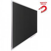 Vivekka 30x45 Duvara Monte Alüminyum Çerçeve Manyetik Kara Tahta - 1