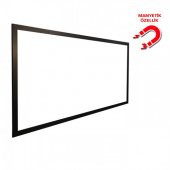 Vivekka 60x90 Duvara Monte Siyah Ahşap Çerçeve Manyetik Beyaz Yazı Tahtası - 1