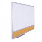 Vivekka 120x140 Duvara Monte Laminat Beyaz Kombine Yazı Tahtası - 1