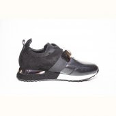 POLETTO NAPA SİYAH SÜET DERİ KADIN GÜNLÜK AYAKKABI - 1