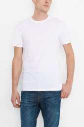 LEVİS 2 Lİ PAKET ERKEK TİŞÖRT BEYAZ MAVİ 82176-0004 - 3