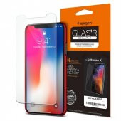 iPhone X Cam Ekran Koruyucu, Spigen GLAS.tR SLIM - 8