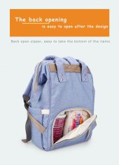 AboutBaby ANNE BEBEK BAKIM SIRT ÇANTASI ALT AÇMA+ BEBEK ARABASINA BAĞLAMA APARATI HEDİYE thumbnail 10