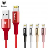 BASEUS MIRROR METAL DESİGN IŞIKLI LIGHTNING KABLO - 1