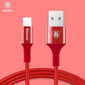 BASEUS MIRROR METAL DESİGN IŞIKLI LIGHTNING KABLO - 3