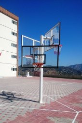 Adelinspor Basketbol Potası Üçlü Grup Kademeli Yük 10 mm Cam - 2
