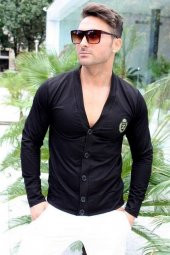Japon Style Erkek Hırka Tip Gri İnce Sweat - 1
