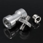 Tripod, Monopod, Işık Standı Vb. için 3 Parça Adaptör Vida Seti - 2