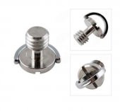 Tripod Quick Release Plate için 3/8" D-Ring Vida - 3