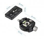 PANAROMİK ÇEKİM İÇİN AYEX PAN-02 KAFA, QUİCK RELEASE PLATE - 2