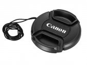 Canon 62mm İçin Snap On Lens Kapağı Objektif Kapağı Bağcıklı - 1