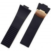 Ulysse Nardin Siyah Silikon Demirli Saat Kordonu Kayış thumbnail 1