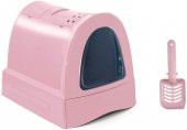İmac Zuma Kapalı Kedi Tuvalet Kabı - Pembe - 2