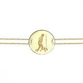 Goldstore 14 Ayar Altın Atam İzindeyiz Bileklik GB23824 - 1