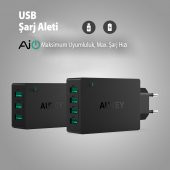 Aukey PA-U36 4 Portlu 40W USB Seyahat Şarj Cihazı - 2