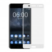 Bufalo Nokia 6 Kavisli 3D Cam Ekran Koruyucu Beyaz - 1