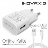 Orijinal Kalite INOVAXIS TYPE-C USB Şarj Cihazı + Kablo - 1