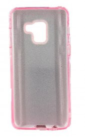 Samsung S9 (G960) 3in1 Simli Silikon Arka Kapak Pembe - 2