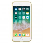 iPhone 7-8 Fırça Desen Silikon Arka Kapak Gold - 2