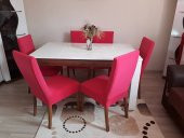 Nur Home Şeker Pembesi Renk Sandalye Kılıfı (Renk-14) - 1
