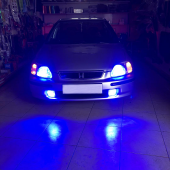 Şimşek Etkili Deli Mavi Led Xenon H7 - 1