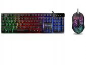 Tıgoes K9 Mekanik Hisli Oyun Klavyesi+Hadron HD-5671 Oyuncu Mouse - 1