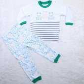 Kurbağlı 2-6 Yaş Pijama Takımı  A11192 Yeşil - 1