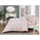 Taç Ranforce Tek Kişilik Nevresim Takımı Celia Pudra - 1