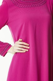 BAYAN BUYUK BEDEN ELBISE,TAS ISLEMELI,ABIYE SORALLİNE 1104 FUJYA - 2