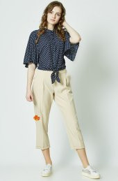 BAYAN BULUZ PUANTIYELI ONDEN BAGLAMALI 4188 LACİVERT SORALLİNE - 1