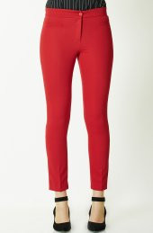 BAYAN BILEKTE PANTALON GENÇ KALIBI SORALLİNE 1683 KIRMIZI - 3