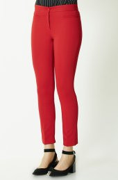 BAYAN BILEKTE PANTALON GENÇ KALIBI SORALLİNE 1683 KIRMIZI - 4