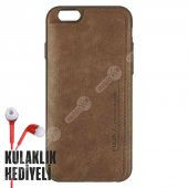 Puloka Apple iPhone 6 - 6S Multi-Function Deri Cüzdanlı Kılıf - Kahverengi - 1