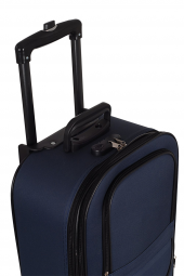 Laguna 00235 Lacivert Kabin Boy Kumaş Valiz - 5