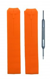 Tissot T-Touch II T047420A T610026463  Uyumlu 21mm Turuncu Saat Kordonu - 1