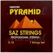 Pyramid Maestro Kısa/Uzun Sap Saz Teli Bağlama Teli + 2 TEZENE - 1