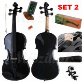 STROMBERG VL001 SİYAH KEMAN 4/4 - SİYAH FULL 4 SET SEÇENEĞİ - 3