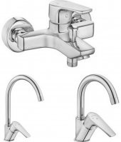ECA Niobe 3lü Batarya Seti(Banyo 482+Lavabo 054+Eviye 098) - 1