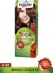 Palette Natural Doğal Renkler Saç Boyası 6-68 Bronz Çikolata - 2