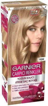Garnıer Çarpıcı Renkler Saç Boyası 8.0 Parlak Koyu Sarı - 1