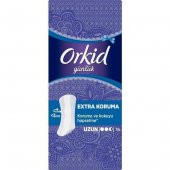 Orkid Günlük Ped Uzun 16 Lı Mor Paket - 1