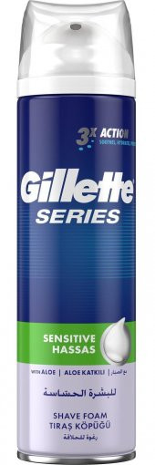 Gillette Traş Köpüğü Serıes Hassas Ciltler 200 Ml - 1
