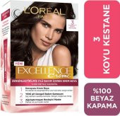 Loreal Excellence Creme Saç Boyası 3 Koyu Kestane - 2