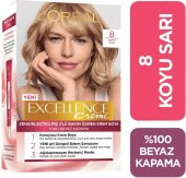 Loreal Excellence Creme Saç Boyası 8 Koyu Sarı - 2