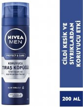 Nıvea Men Traş Köpüğü Protect Care Koruyucu 200 Ml - 2