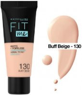 Maybellıne Fıt Me Matte Poreless Fondöten 130 Buff Beıge - 1