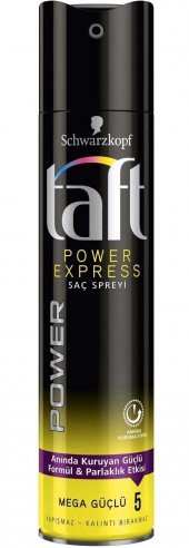Taft Sprey Power Express Anında Kuruyan Mega Güçlü Tutuş 250 Ml - 2
