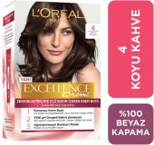 Loreal Excellence Creme Saç Boyası 4 Koyu Kahve - 1