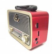 Everton RT-301 Bluetooth, Nostalji ,Şarjlı 3 Band Radyo ,usb, sd ,Aux, mp3 player dalgalı ahşap - 3