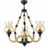 Trendylight Hira 3 Lü Siyah Renkli Sarkıt Avize - 1